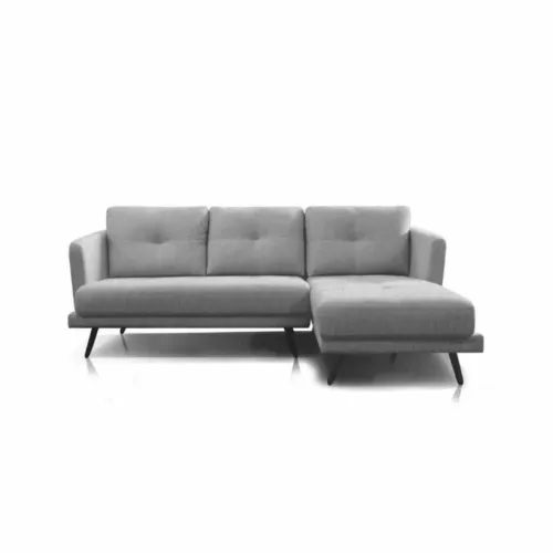 Sillón Con Chaise Izquierdo - Trinidad - 3 Cuerpos - Gris en Gris - Sillones y sofás, Uruguay | Ecowood