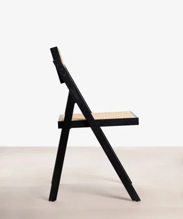 Silla Plegable Motala Madera de Fresno/Rattan Natural - Negra en Madera natural - Sillas, Uruguay | Berna Home, vista 8