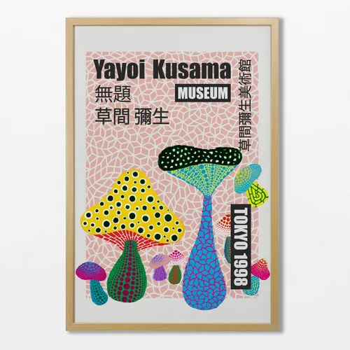 Yayoi Kusama - Hongos en Multicolor - Láminas, Uruguay | La Cuadrería