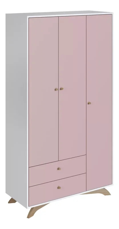 Ropero Vika – Rosado - Roperos y placares, Uruguay | RM Muebles y Deco, vista 3