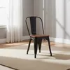Silla De Comedor Cy-2000w2 Metal Negro Estilo Tolix en Negro - Sillas, Uruguay | Divino, vista 1 de 4
