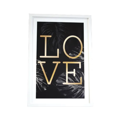 Cuadro Love - Moldura Blanca 40x60 cm - Decoración de pared, Uruguay | Berna home