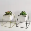 MACETA CERAMICA CUAD. 11x11x16CM BLANCO/DORADO en Blanco - Macetas, Uruguay | Koz, vista 3 de 4