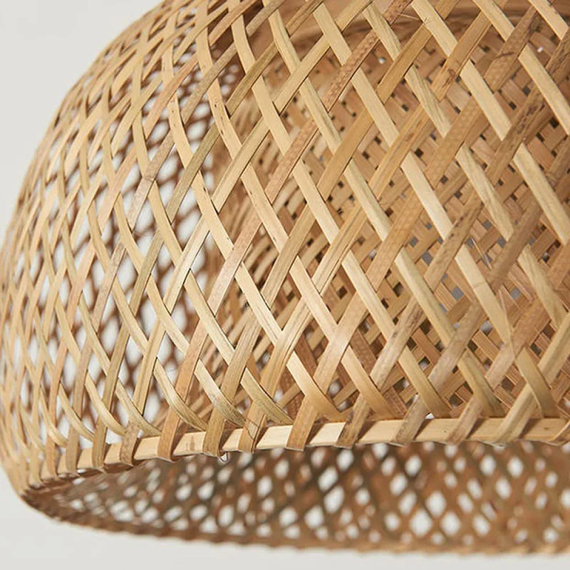 Luminaria Colgante Bamboo Ø 30cm en Marrón - Lámparas colgantes, Uruguay | Serlux, vista 4
