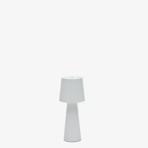 Lámpara de mesa Arenys - pequeña de metal con acabado pintado blanco en Blanco - Lámparas de mesa, Uruguay | Kavehome
