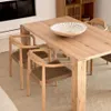 Mesa Deyanira de chapa de roble y patas de madera maciza de roble 160 x 90 cm en Madera natural - Mesas de comedor, Uruguay | Kavehome, vista 3 de 7