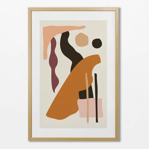 Abstractos Neutros - Serie N.06 en Multicolor - Láminas, Uruguay | La Cuadrería