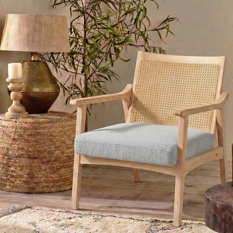 Butaca Madera-y-tela Gris Dakota en Gris - Sillones y sofás, Uruguay | Divino, vista 8
