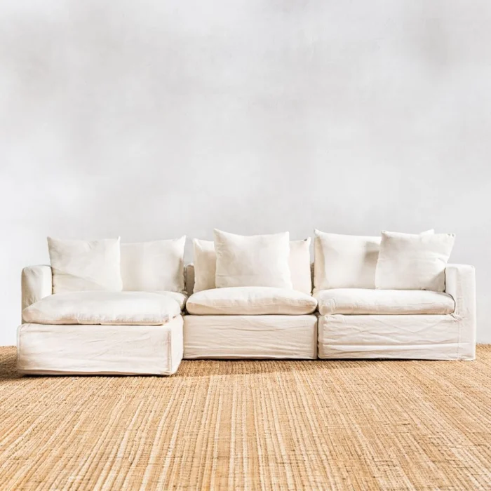 Sillón Modulado Olivo Blanco en Blanco - Sillones y sofás, Uruguay | Aihaus