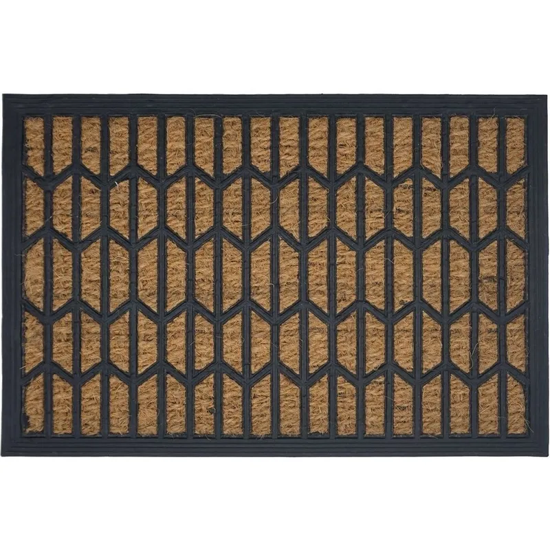 FELPUDO COCO/GOMA 40X60CM H.1CM ROMBOS en Multicolor - Textiles, Uruguay | Decohogar