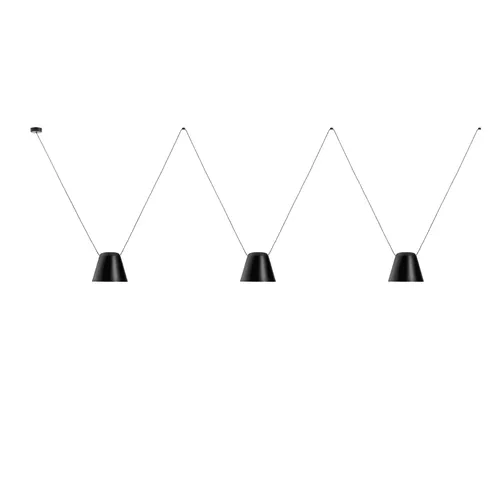Attic x 3 en Negro - Lámparas colgantes, Uruguay | Darko Lighting