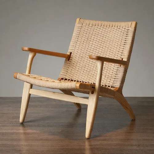 Butaca madera CH25 en Madera natural - Butacas, banquetas y puffs, Uruguay | Simple Deco