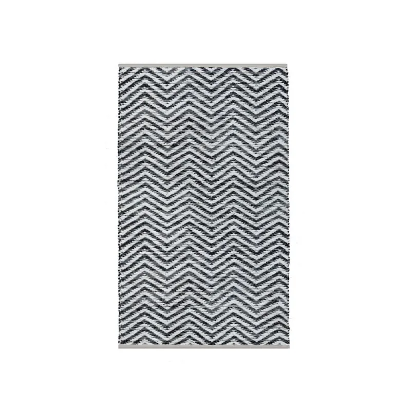 ALFOMBRA ZIGZAG 152.5x244CM BLANCO/NEGRO en Multicolor - Textiles, Uruguay | Koz
