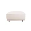 Puff Cuero-100-natural Blanco Romeo Tp2 Grano en Blanco - Sillones y sofás, Uruguay | Divino, vista 2 de 3