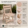 Silla Plegable Madera Eucaliptus en Madera natural - Sillas, Uruguay | La Cueva Muebles, vista 4 de 14