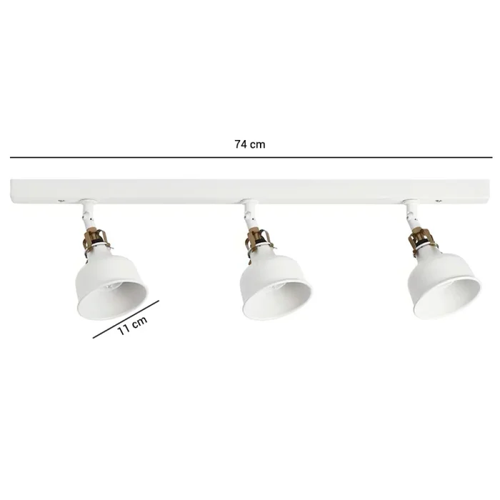 Lámpara De Techo Oxford Triple Blanco en Blanco - Lámparas colgantes, Uruguay | Serlux, vista 4