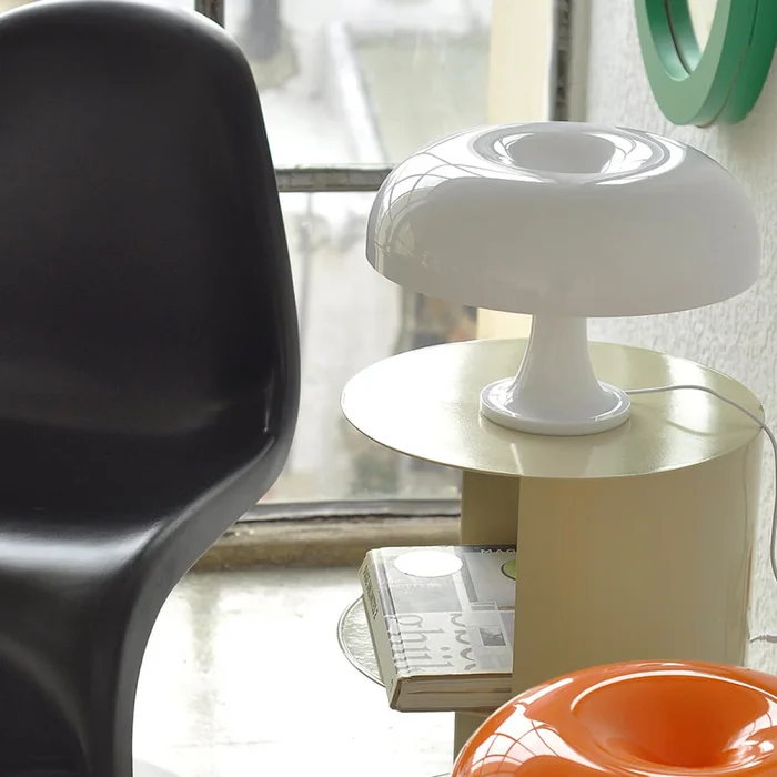 Lampara de mesa retro Mushroom - blanco en Blanco - Lámparas de mesa, Uruguay | Buho Store, vista 5