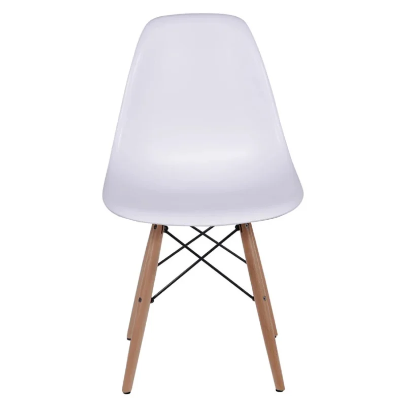 Silla Eames DKR - Base En Madera - Blanco en Blanco - Sillas, Uruguay | Rústico Hogar, vista 3