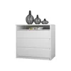 Cómoda Cajonera 3 Cajones Mdf Blanco South en Blanco - Cómodas, Uruguay | Divino, vista 2 de 3