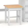 Escritorio - 5 Cajones + 1 Puerta + BANCO - Blanco en Blanco - Escritorios y sillas de escritorio, Uruguay | Rústico Hogar, vista 3 de 4
