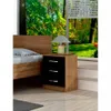 Mesa De Luz 3 Cajones Dormitorio Negro Cp038 - Mesas de luz, Uruguay | Muebles Express, vista 5 de 5