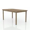 MH- JUEGO DE COMEDOR ITALIA 6 SILLAS EUCALIPTO RUSTICO - Mesas de comedor, Uruguay | Alfa Ventas, vista 3 de 4