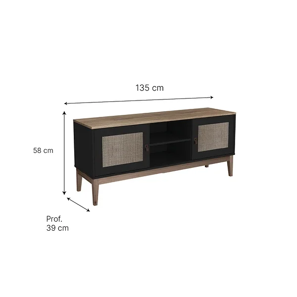 MARCO en Negro - Muebles para TV, Uruguay | Palermo Casa Deco, vista 3