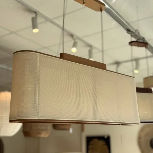 Luminaria colgante eliptica slim en Beige - Lámparas colgantes, Uruguay | FMB