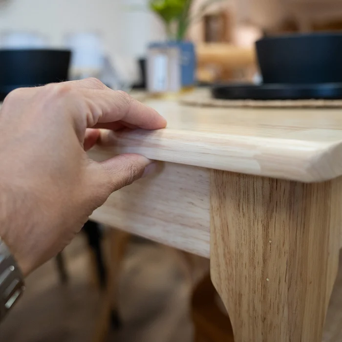 Mesa de comedor - Madera maciza 150 cm Bolonia - Línea Serena en Madera natural - Mesas de comedor, Uruguay | Ecowood, vista 3