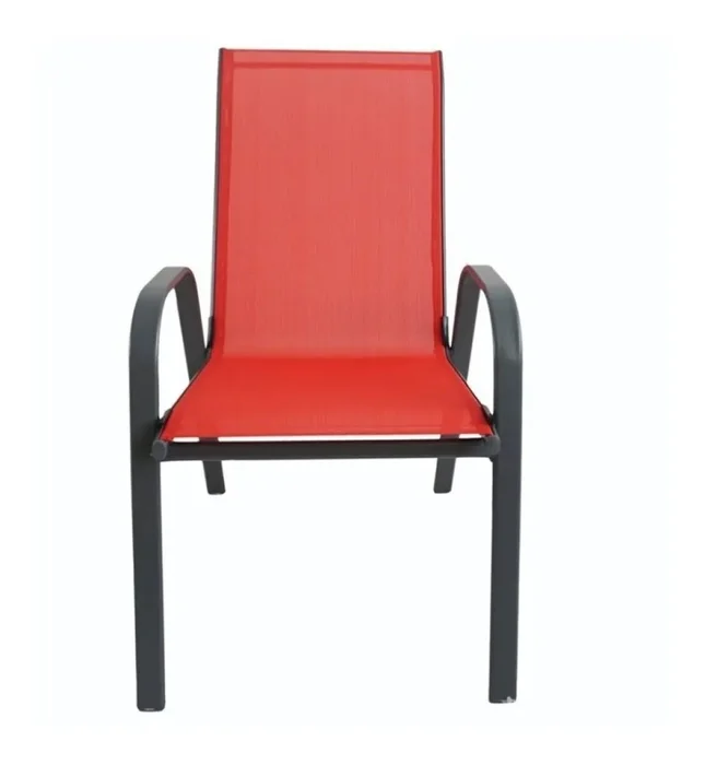 Silla de Textilina metal - Terracota en Rojo - Muebles para el exterior, Uruguay | Rústico Hogar, vista 2