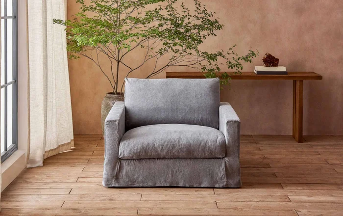 Butaca con funda Lia en Gris - Sillones y sofás, Uruguay | Pieza Clave
