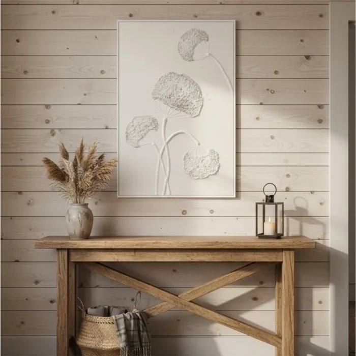 CUADRO CANVAS 60x90cm MARCO PINTURA ARBOLES 1 en Blanco - Decoración de pared, Uruguay | Decohogar, vista 2