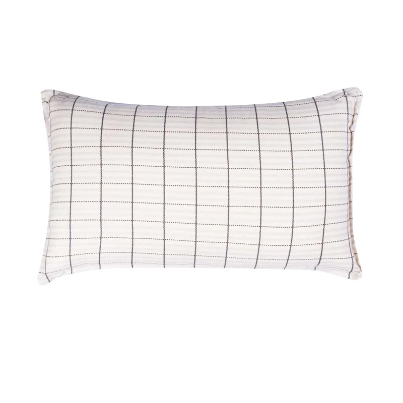 Almohadón Cadaqués 30*50 Lino-y-algodon Gris/verde en Gris - Textiles, Uruguay | Divino
