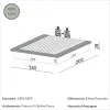 Cama Estructura Lima en Marron, Blanco - Dormitorio, Uruguay | Casa Brava, vista 4 de 9