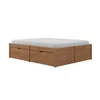 Cama Madera Maciza Con Cajones - 2 plazas - Linea Beauty / Funcional - Amendoa en Marrón - Dormitorio, Uruguay | Rústico Hogar, vista 1 de 5