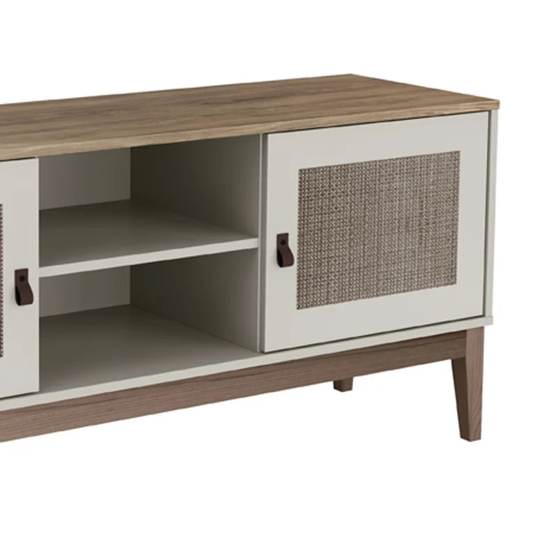 Rack Tv 2 Puertas 2 Estantes Estilo Colonial Linea Mexicana en Beige - Muebles para TV, Uruguay | Soy Hogar, vista 6