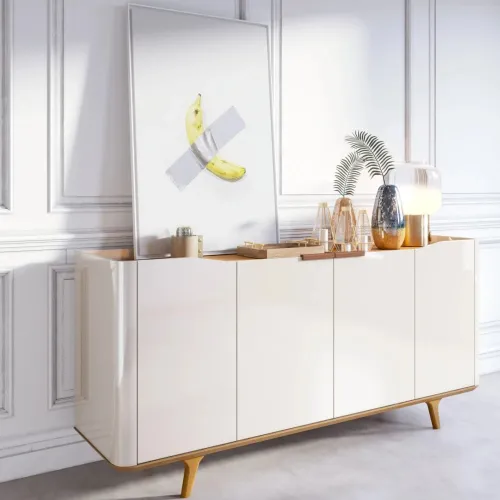 Aparador tipo Buffet 1.6 - Linea Nevada en Off-white - Mesas de arrimo, Uruguay | Ecowood