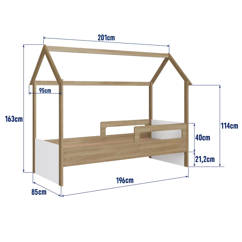 Cama Siena – Marron en Madera natural - Dormitorio, Uruguay | RM Muebles y Deco, vista 5