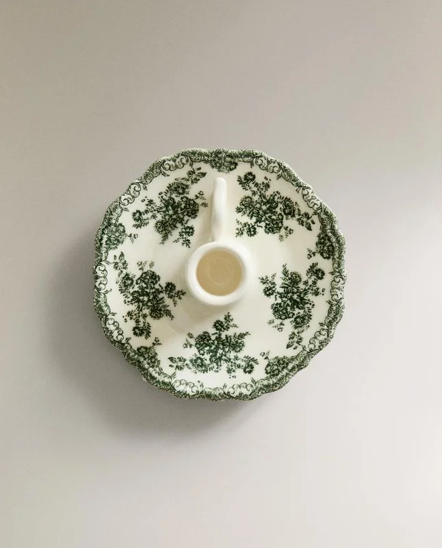 PALMATORIA LOZA FLORAL - Velas y Portavelas, Uruguay | Zara Home, vista 6