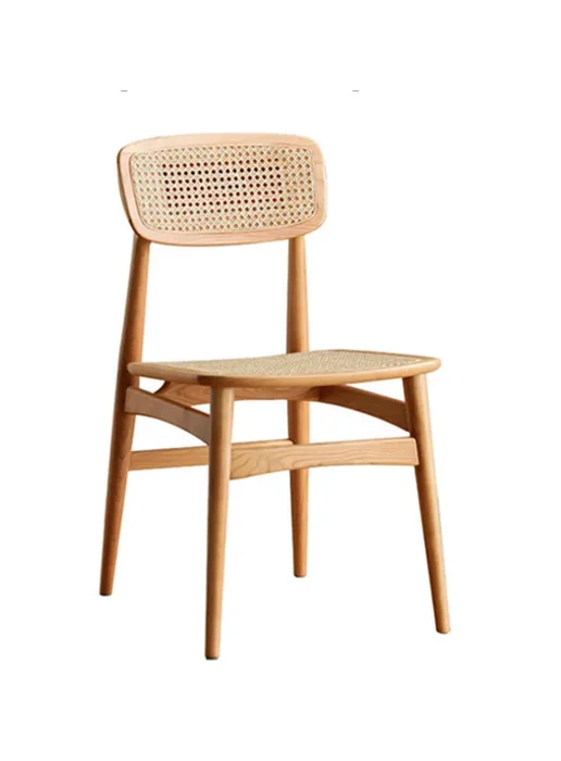 Silla Kira Madera de Caucho/Rattan Natural en Madera natural - Sillas, Uruguay | Berna home