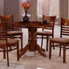 Juego De Comedor 4 Sillas Mesa Redonda Madera Maciza en Marrón - Mesas de comedor, Uruguay | Soy Hogar, vista 4 de 4