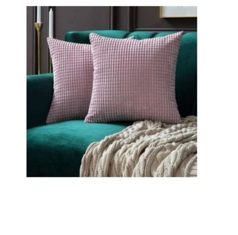 Almohadón Pana Pink (trama a cuadros) en Rosa - Textiles, Uruguay | Finkel