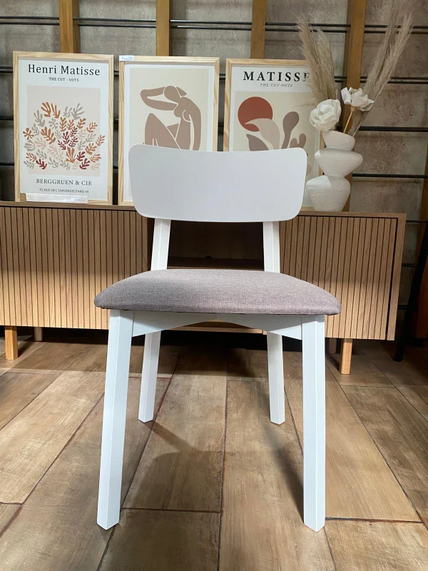 Silla Marruecos – Madera de Gomero Blanco en Blanco - Sillas, Uruguay | Berna Home, vista 6
