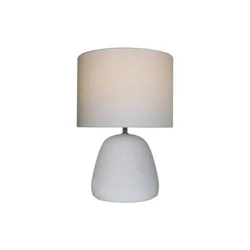 LAMPARA DE MESA CONCRETO D28x42CM LISA BLANCO en Blanco - Lámparas de mesa, Uruguay | Koz