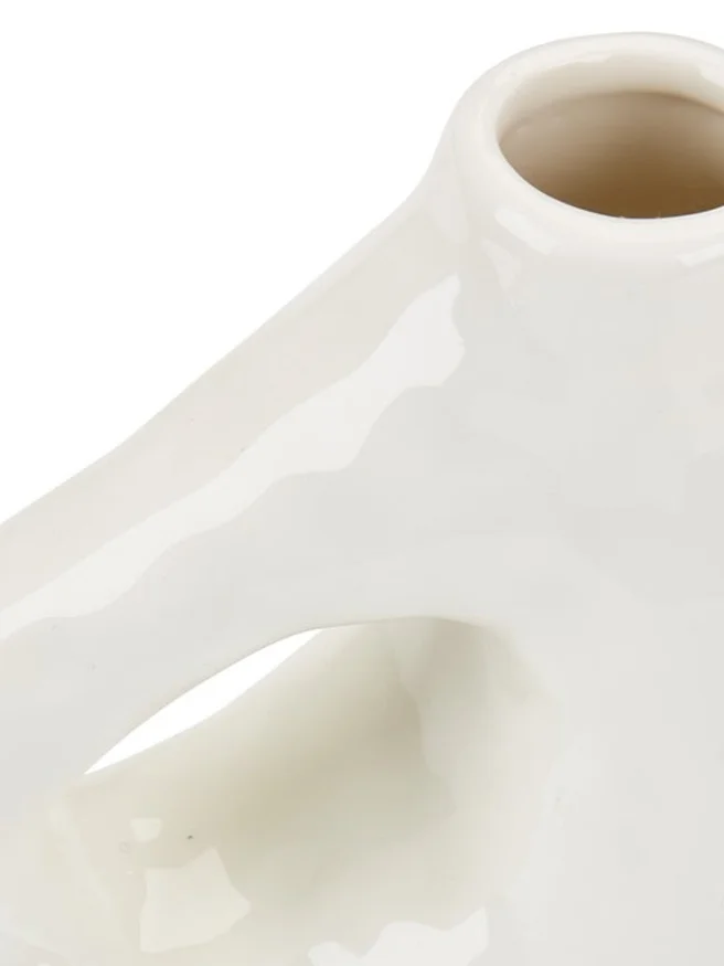 Jarrón SIGFRED W16xL7xH14 cm blanco en Blanco - Jarrones, Uruguay | JYSK, vista 2