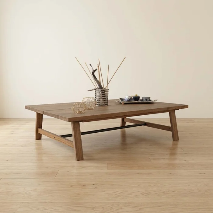 Mesa Ratona Central Madera Marron Batik Brown en Marrón - Mesas de living, Uruguay | Divino