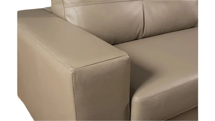 SOFA 100% CUERO - 3 CUERPOS - MODELO DOMINI - AVELLANA OPACO en Marrón - Sillones y sofás, Uruguay | Champagne Home, vista 3