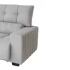 HELLEN- SOFA 2 CUERPOS LE MANS TELA GRIS CLARO - Sillones y sofás, Uruguay | Alfa Ventas, vista 5 de 5