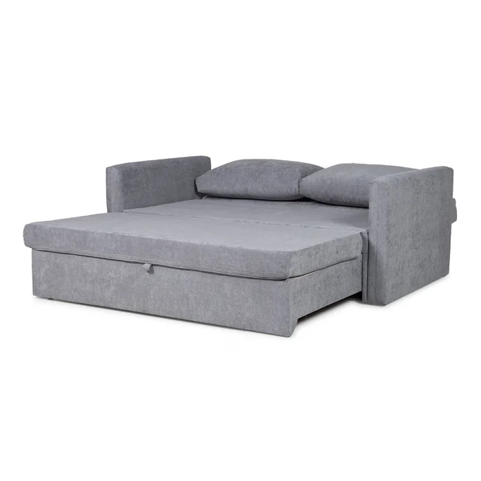 Sofá Cama Poliana - Tela Microfibra - Cora 06-153 (Grafito) en Gris - Sillones y sofás, Uruguay | Nyr, vista 4