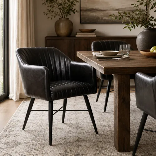 SILLA NIGHT Negro en Negro - Sillas, Uruguay | Viasono